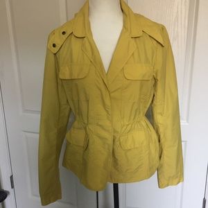 Loft Rain Jacket Removable hood Sz  Small